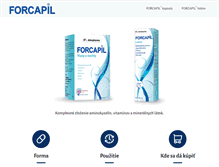 Tablet Screenshot of forcapil.sk
